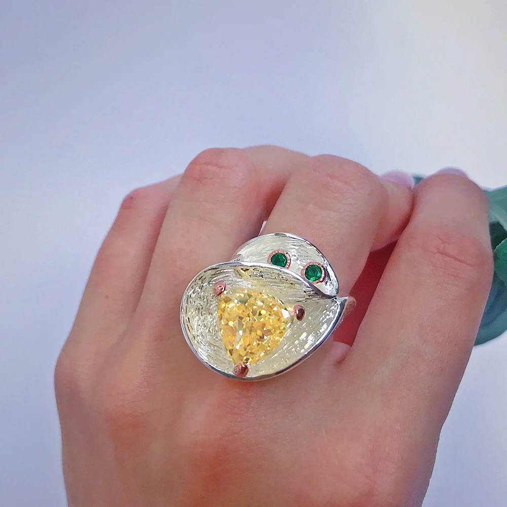 Goede DreamCarnival 1989 Topmerk Speciale Ontwerp Twisted Look Vrouwen Zirkoon Wedding Ring Zilver Rose Goud Kleur Kwaliteit Sieraden WA11718