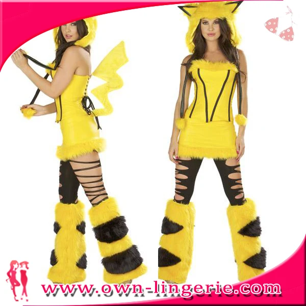

Japanese comic movie cosplay costume for sexy women wholesale halloween sexy pikachu costumes w1414