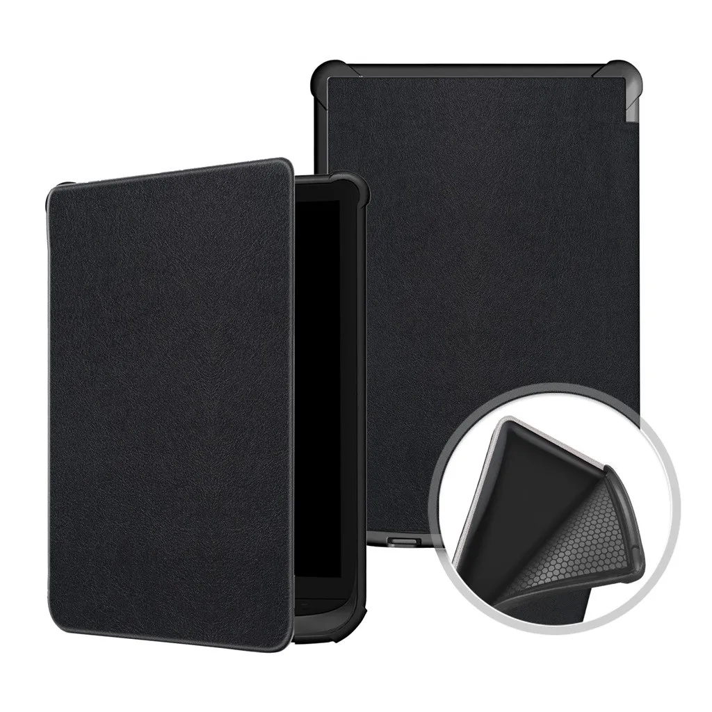 

HL Slim Smart Leather Stand Cover Case For Pocketbook 632/627/616 Lux 4/Basic Lux 2 Drop.Dec.14