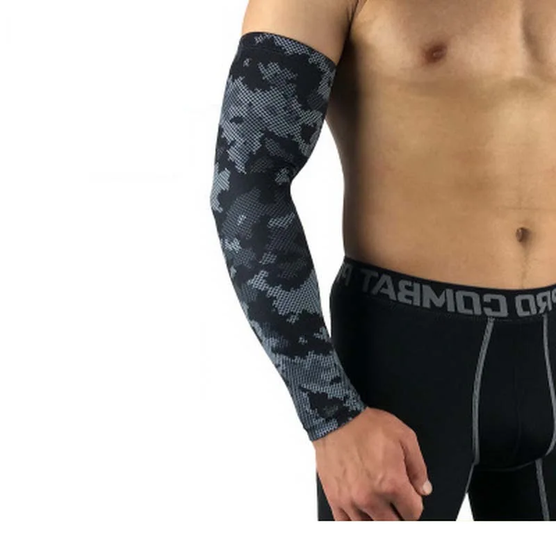 

2Pcs Cycling Arm Sleeves Camping Hand Cover sleevs For Men UV Sun Protective Arm Warmer Compression Guard Basketball oversleeve
