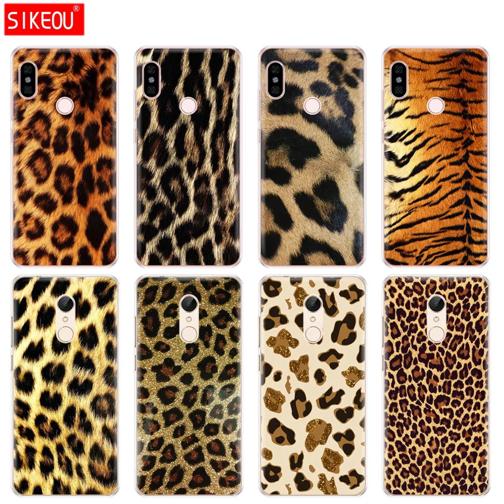 

Silicone Cover phone Case for Xiaomi redmi 5 4 1 1s 2 3 3s pro PLUS redmi note 4 4X 4A 5A Fashion Tiger Leopard Print Panther
