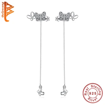 

Wholesale 5PCS 925 Sterling Silver butterfly earrings for Women Crystal Stud Earrings Jewelry Female Gift