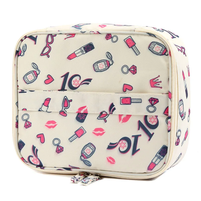 Новая дорожная косметичка, Портативная сумка для хранения, Большая вместительная косметичка, женская косметичка QianQi - Цвет: DF02