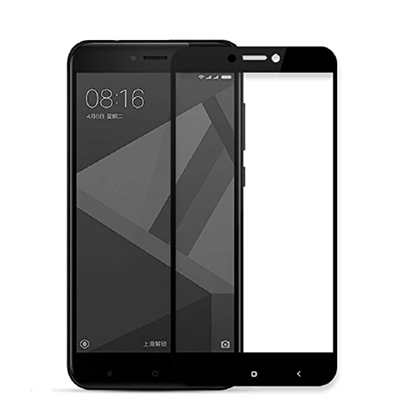 wangcangli Full Cover Screen Protector for Xiaomi Redmi 4X Glass on Tempered Glass Phone for Xiaomi Redmi 4X Tempered Glass