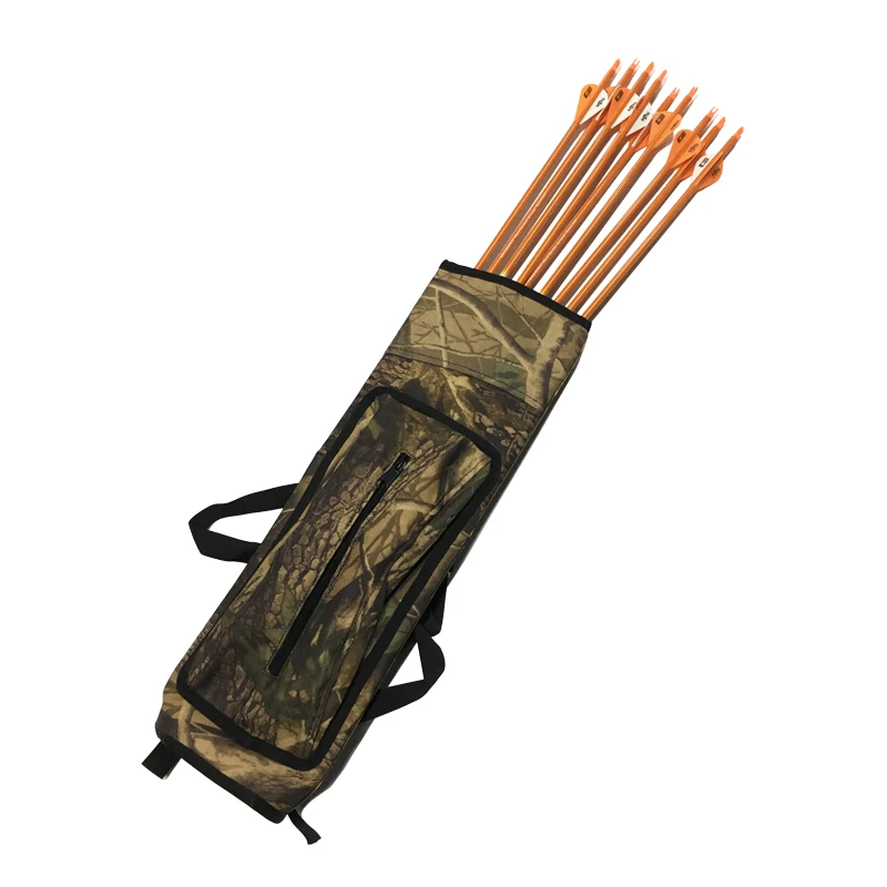 Camo Quiver Arrow Bag 40pcs Holder Arrows Back or Waist Strape Hunting Archery Equipment Accessories Shooting | Спорт и развлечения