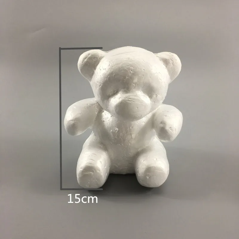 Сделай Сам игрушка для рукоделия белая пена Медведь Кролик Собака полистирол пенополистирол моделирование розовый медведь эмбрион пена сердечник подарок на день Святого Валентина