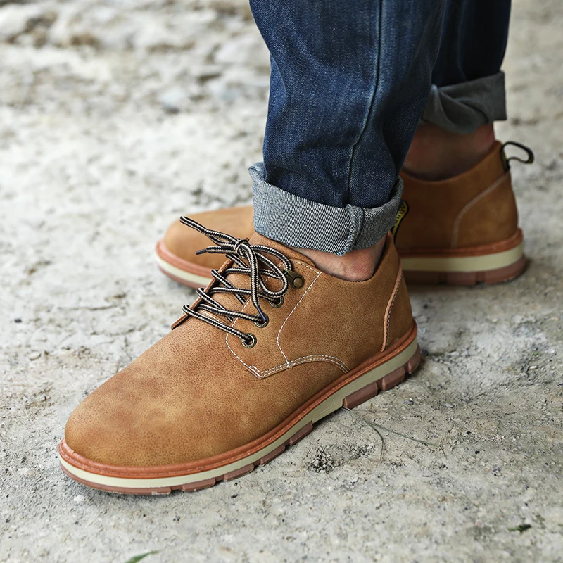 Yomior/Мужская обувь в английском стиле; сезон осень-зима; Теплые повседневные мужские туфли-оксфорды из коровьей замши; мужская обувь на платформе; формальная креповая обувь