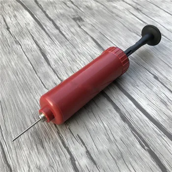 

1pcs Plastic Blue Inflator Football Soccer Toy Inflatable Ball Hand Air Pump with Needle Football manual inflatable needle