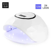72 Вт УФ светодиодный светильник лампа для сушки гелевых ногтей Сушилка для ногтей Все Гель-лак сенсор солнечные ногти со светодиодной подсветкой художественные инструменты для маникюра Быстросохнущий инструмент
