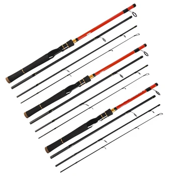 

4 Sections High Carbon Rods 1.8m / 1.98m / 2.1m Spinning Casting Fishing Rod Fishing Tackle