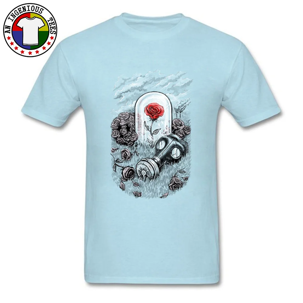 Birthday Short Sleeve Tops Tees Father Day Faddish Crewneck Cotton Fabric T Shirt Men's Top T-shirts The Last Flower On Earth The Last Flower On Earth light