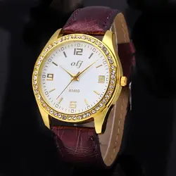 2019 новые кварцевые часы кожаный ремешок со стразами женские часы простые элегантные роскошные золотые деловые часы Reloj Mujer подарок женский