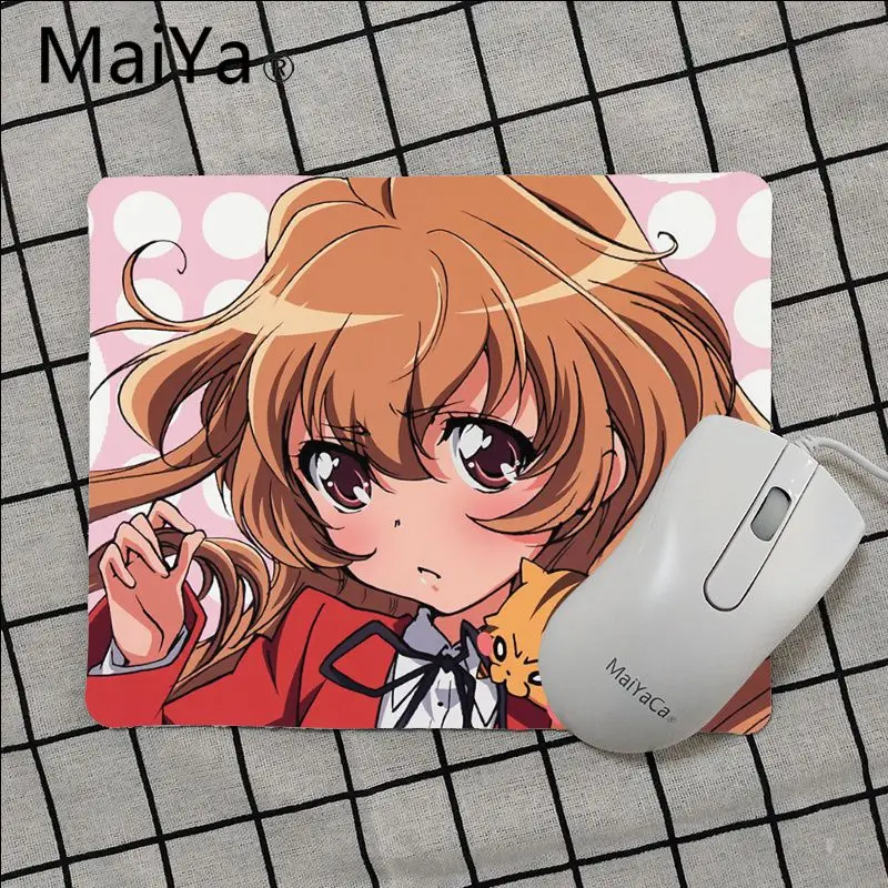 Maiya высокое качество аниме Toradora Тайга Айсака Удобная мышка коврик игровой коврик для мыши Лидер продаж подставка под руку мышь - Цвет: No Lock Edge25x29cm