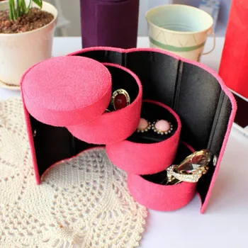

Jewelry Storage Box Accessories For Necklace Jewelry Earring Makeup Organizer Case Container Boxes 3 Layers