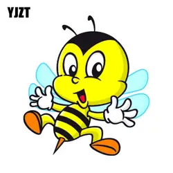 YJZT 15,5 см * 15,6 см Острый хвост пчелы автомобиля Стикеры украсить ПВХ наклейка 12-300642