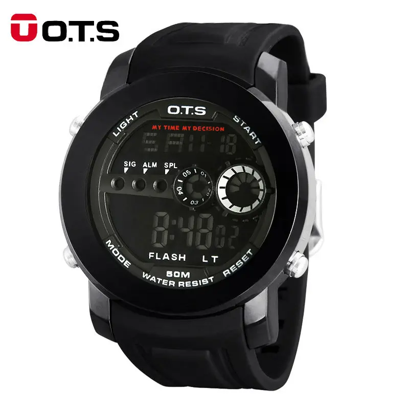 Prix pour OTS Marque De Luxe Hommes De Mode Montres de Sport En Plein Air 50 M Étanche Bracelet En Caoutchouc LED Montre Numérique Relogio Masculino montres Prix pour OTS Marque De Luxe Hommes De Mode Montres de Sport En Plein Air 50 M Étanche Bracelet En Caoutchouc LED Montre Numérique Relogio Masculino montres