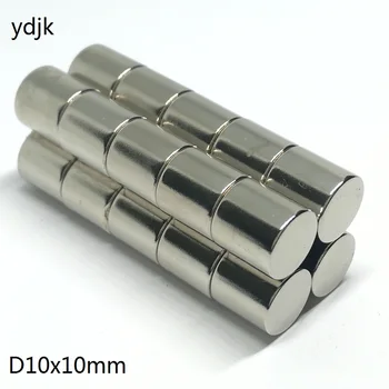 

50PCS/LOT disk neodymium magnet 10*10 mm disc strong N35 magnet 10x10 mm NdFeB magnet 10mm x 10mm