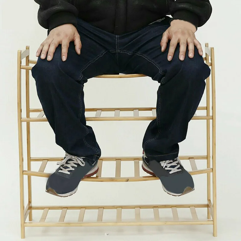 2/3/4/5 طبقات الحذاء حذاء الخشب رف خزانة بسيطة قدرة كبيرة متعددة الطبقات الأحياء الجمعية diy حذاء تخزين الرف حامل