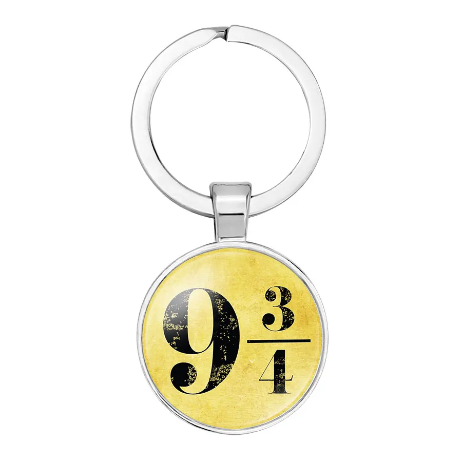 Брелок Harry Platform 9 3/4 Golden Snitch Deathly стеклянный кабошон ювелирный держатель ключей