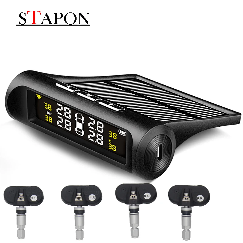

STAPON internal tire pressure detection of vehicle solar tire pressure monitoring system TA-2