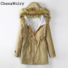 Casual Winter Long Sleeve Women’s Fashion Jacket Hooded Winter Parka Coats Top Cotton Ladies Coat Outwear Free Shipping D 5