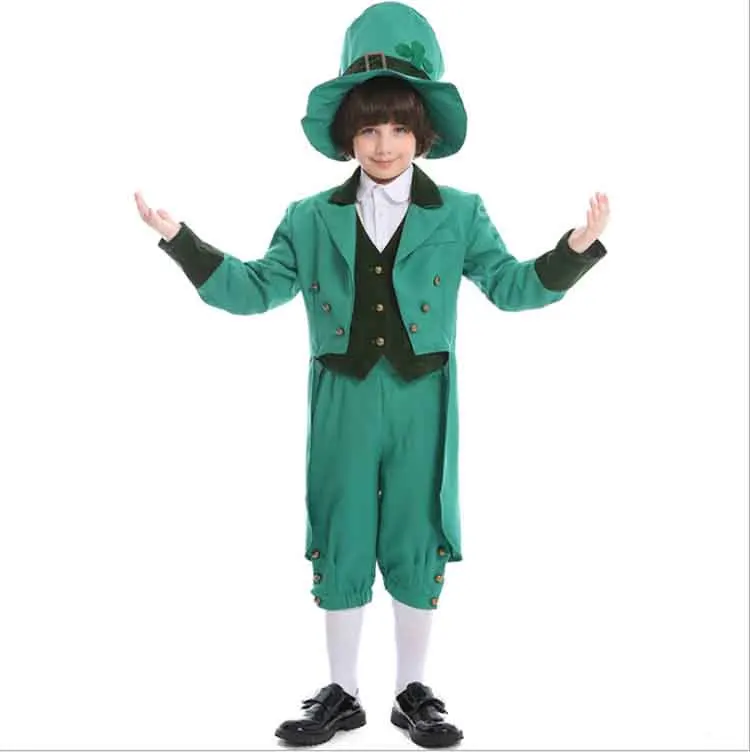 Vetements Accessoires Garcons 5 7 Ans Enfant Leprechaun St Patrick Irlandais Jour Costume Deguisement Deguisements Costumes D Epoque
