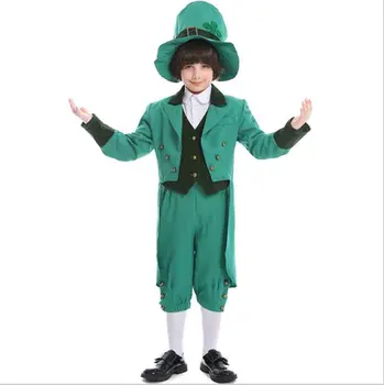

Kid Boy St Patrick's Day Leprechaun Costume For Kids Irish Exotic Outfit Green Elf Costume Irish Halloweenl Carnival Costume