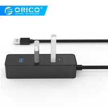 ORICO W5PH4 USB 3,0 концентратор Портативный с питанием от шины USB 3,0 с VL812 Чипсет 4 Порты и разъёмы хаб для ноутбука/ультрабук 5 Гбит/с USB разветвителем концентраторы