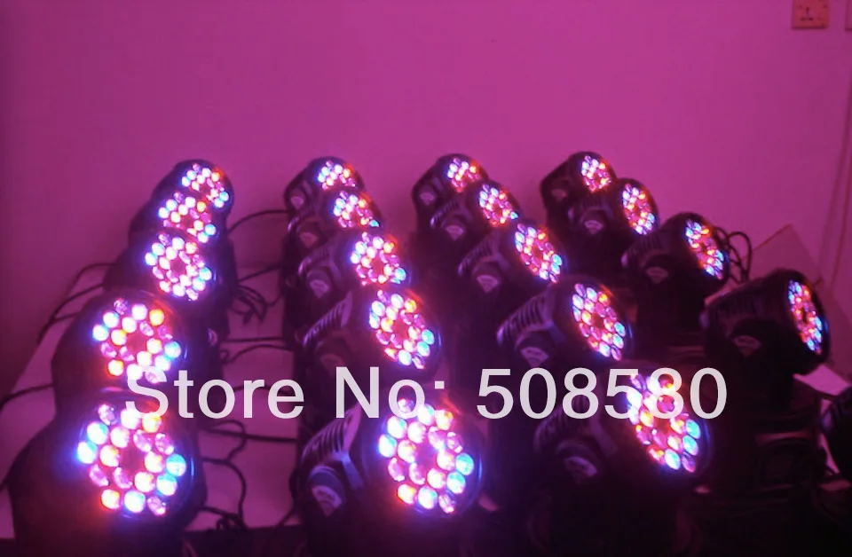 6 шт./Лот миниатюрный светодиодный прожектор с движущейся головкой RGBW 18x3 Вт для