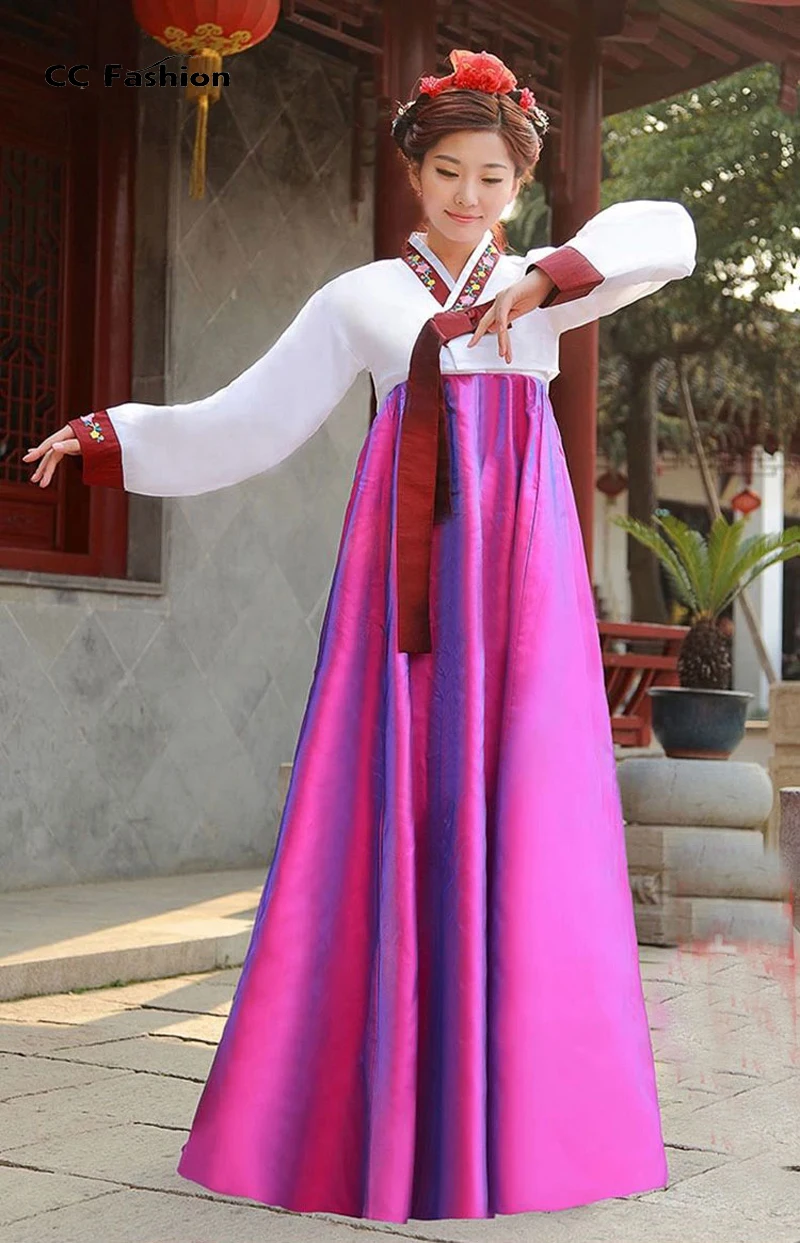 Новинка, женское винтажное платье с длинными рукавами, традиционное корейское платье для корта, Женская корейская традиционная одежда, сценический Косплей 89
