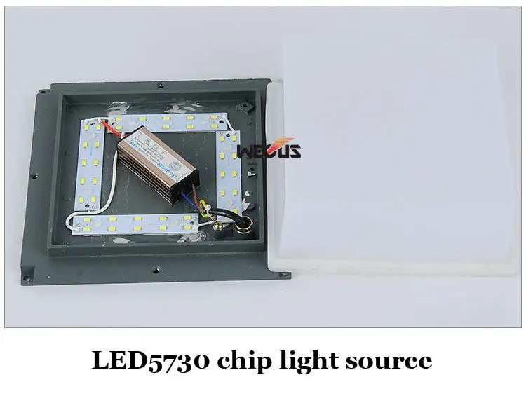 WECUS) алюминиевый настенный светильник наружный водонепроницаемый настенный светильник, квадратный открытый двор отель инженерные огни