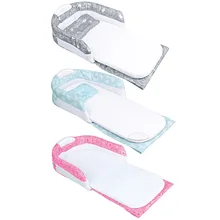 portable baby crib Multi-function both shoulders mummy bag baby bed travel baby bed+ Nightligh detachable newborns baby crib J74 teknum crib newborns multi function portable bed bionic baby game bed