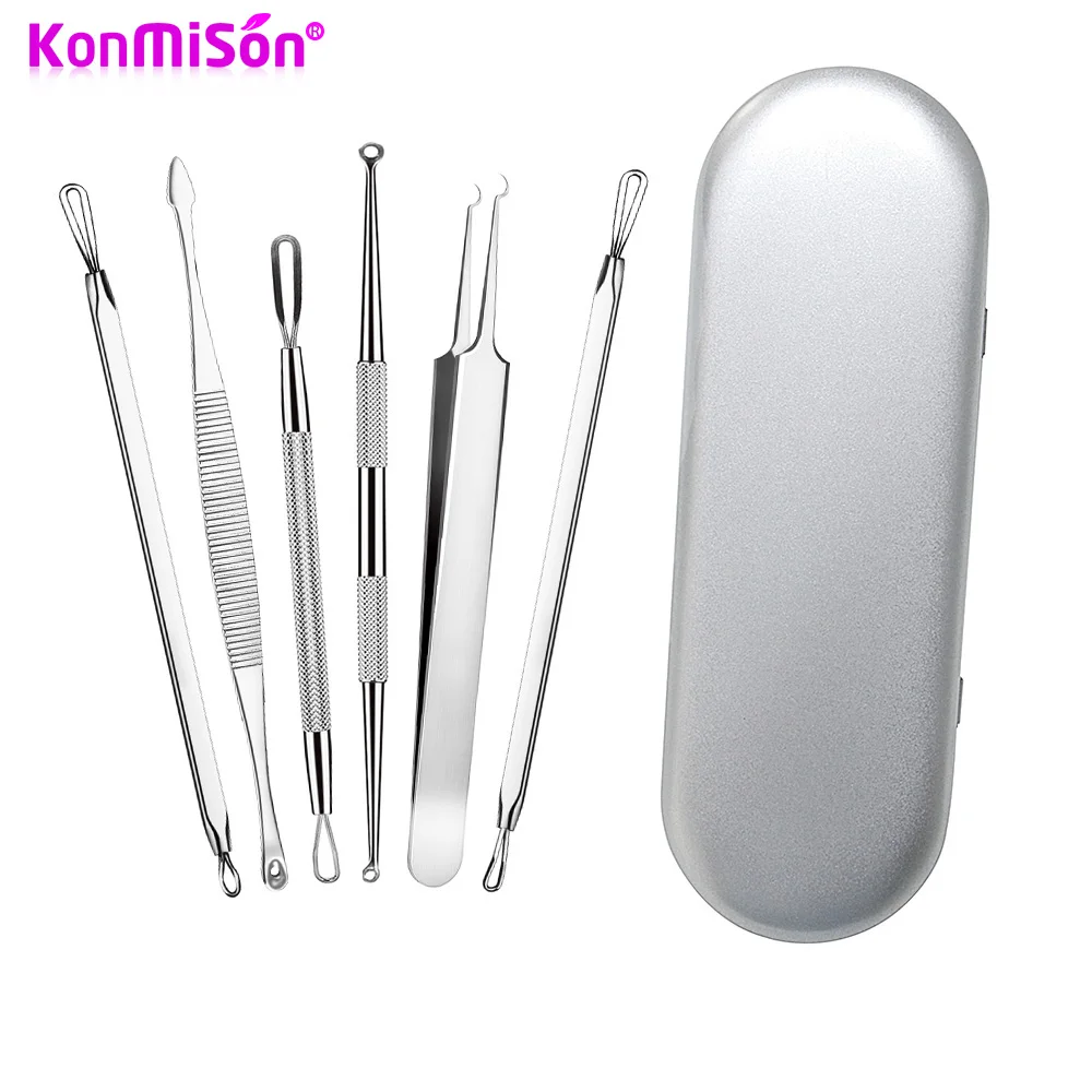 

KONMISON Blackhead Remover Tool Professional Blackhead Acne Removal Needles Comedone Pimple Blemish Extractor Beauty Face Care