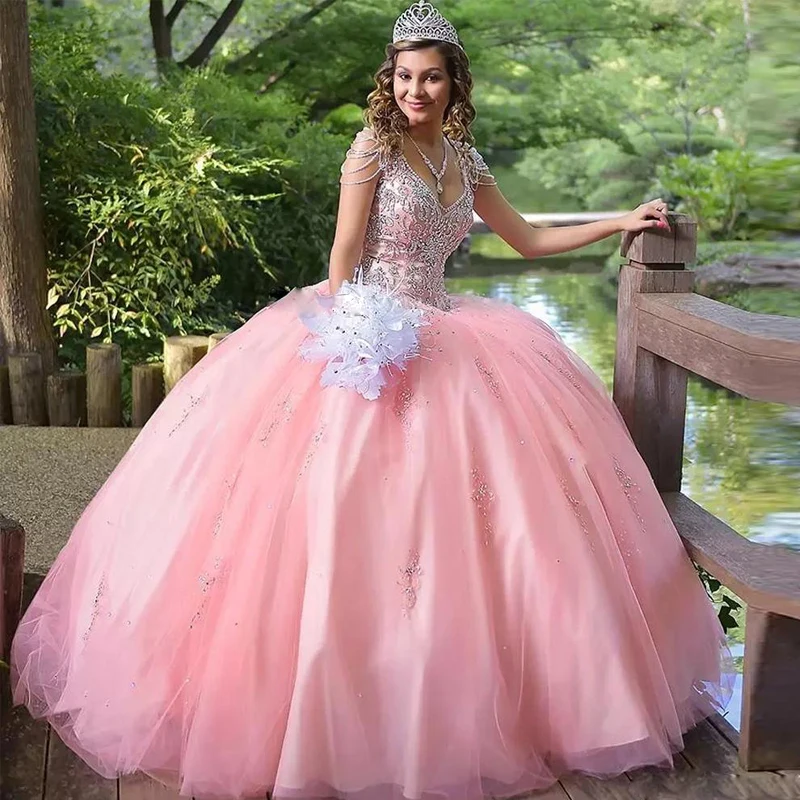 Special Link for 8T Little Girls Quinceanera Dresses V Neck Beading