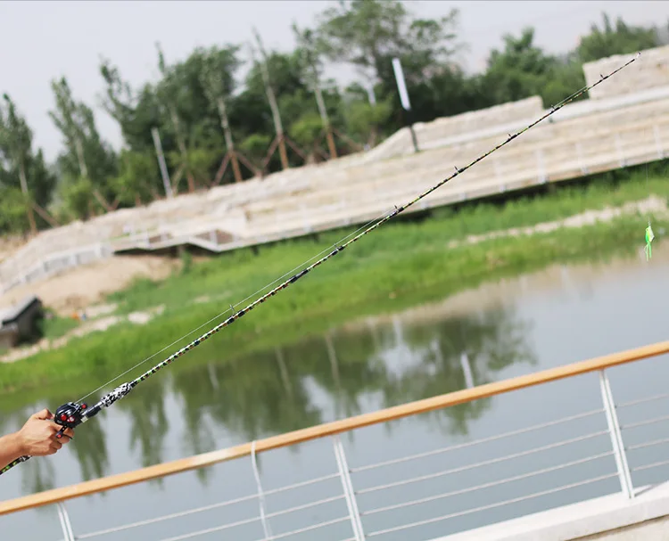 Fundição de Carbono Vara de Pesca Carcaça de Isca Conjunto de Pesca Mão Poder xh Olta Enfrentar 2.1 m 2.28 m 2.4 m Isca Carretel da Telescópica Canne 10 Varas de pescar