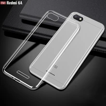 Для Xiaomi Redmi 6A чехол 2 ГБ+ 16 Гб 5,4" ультра тонкий прозрачный Кристальный Мягкий ТПУ защитный чехол для Xiaomi Redmi 6A чехол