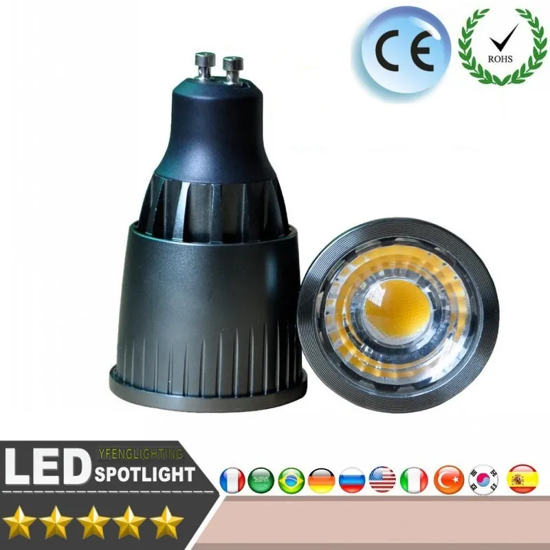 LED LIGHTING Spotlig Super Bright Dimmable lighting COB GU10 E27 25W AC85-265V Bulb Lamp spotlight Warm White/Cold White | Лампы и