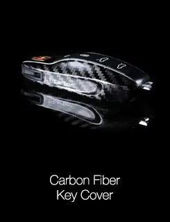 Т-карбоновое стекло карбоновое волокно чехол для ключей кожа оболочка для Volkswagen Golf 7