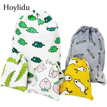 Милая Хлопковая Сумка на шнурке с рисунком; женская обувь; тканевые сумки; косметичка для путешествий; женская сумочка для туалетных принадлежностей; чехол; Подарочная посылка