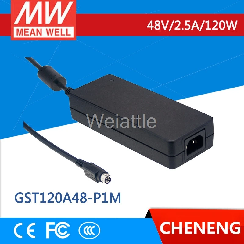 Бренд MEAN WELL представляет оригинальный GST120A48 P1M 48V 2.5A meanwell GST120A 120W AC DC постоянного