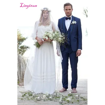 

Linyixun 2018 Latest Coat Pant Designs White Men Suit Slim Fit 3 Piece Mens Tuxedo Tailor Blazer Groom Prom Wedding Suits Terno
