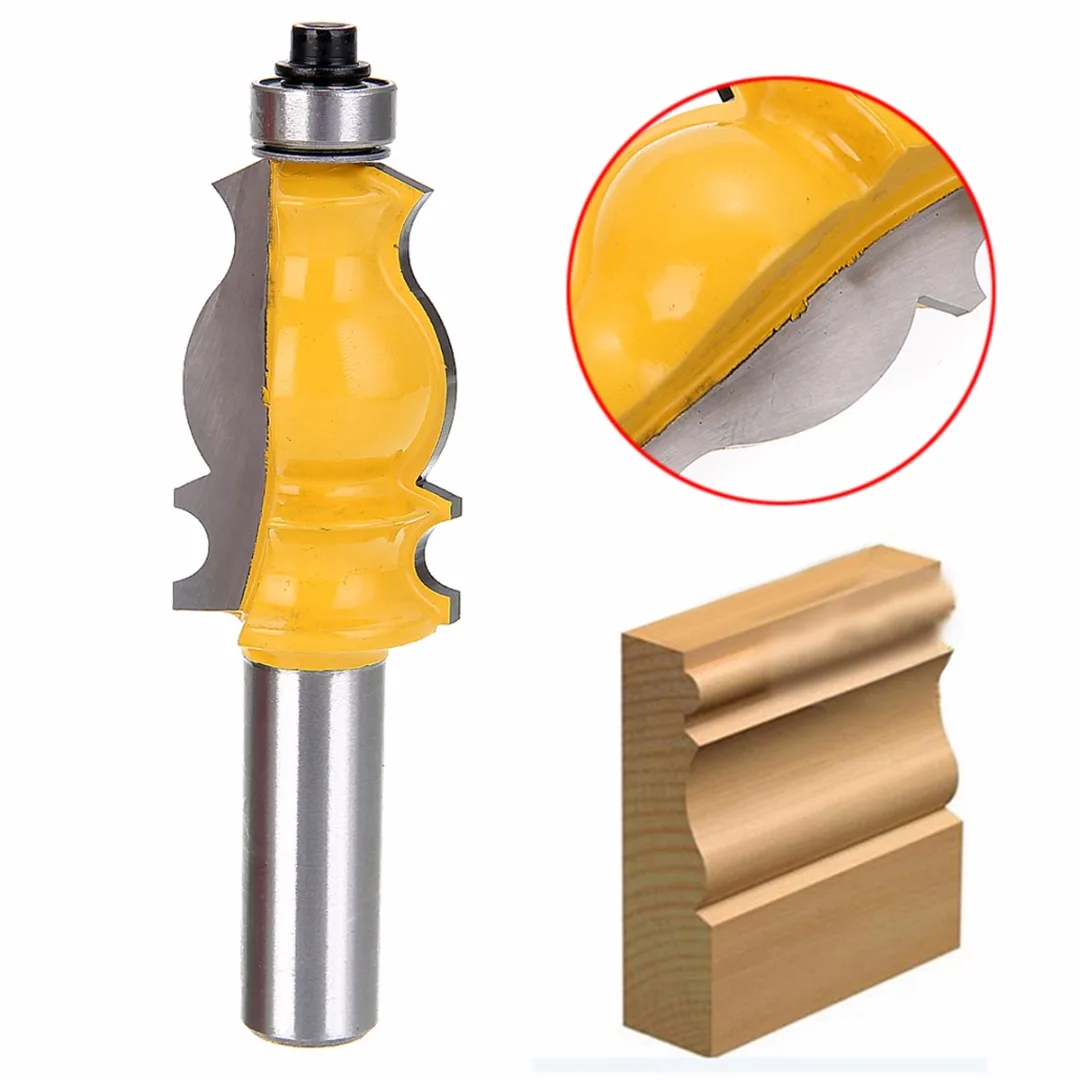 1pc New 1/2 inch Shank Ogee Edging Router Bit For Door Edge Woodworking