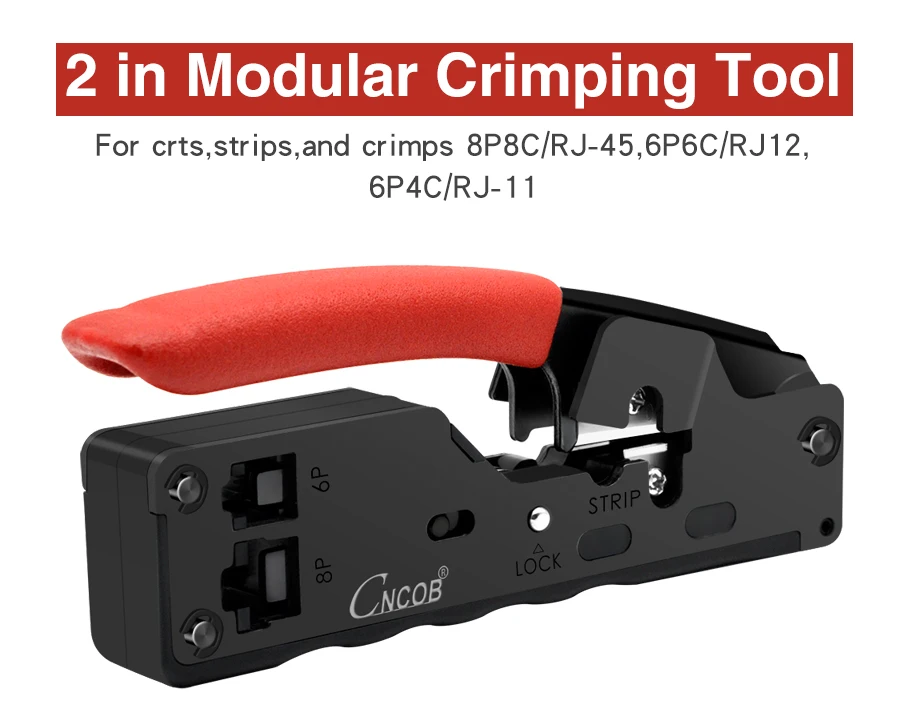 Cncob кабель щипцы 8P8C/RJ45 6P6C/RJ12 6P4C/RJ11 сетевой кабель/телефонной линии обжимные клещи зачистки/обрезки