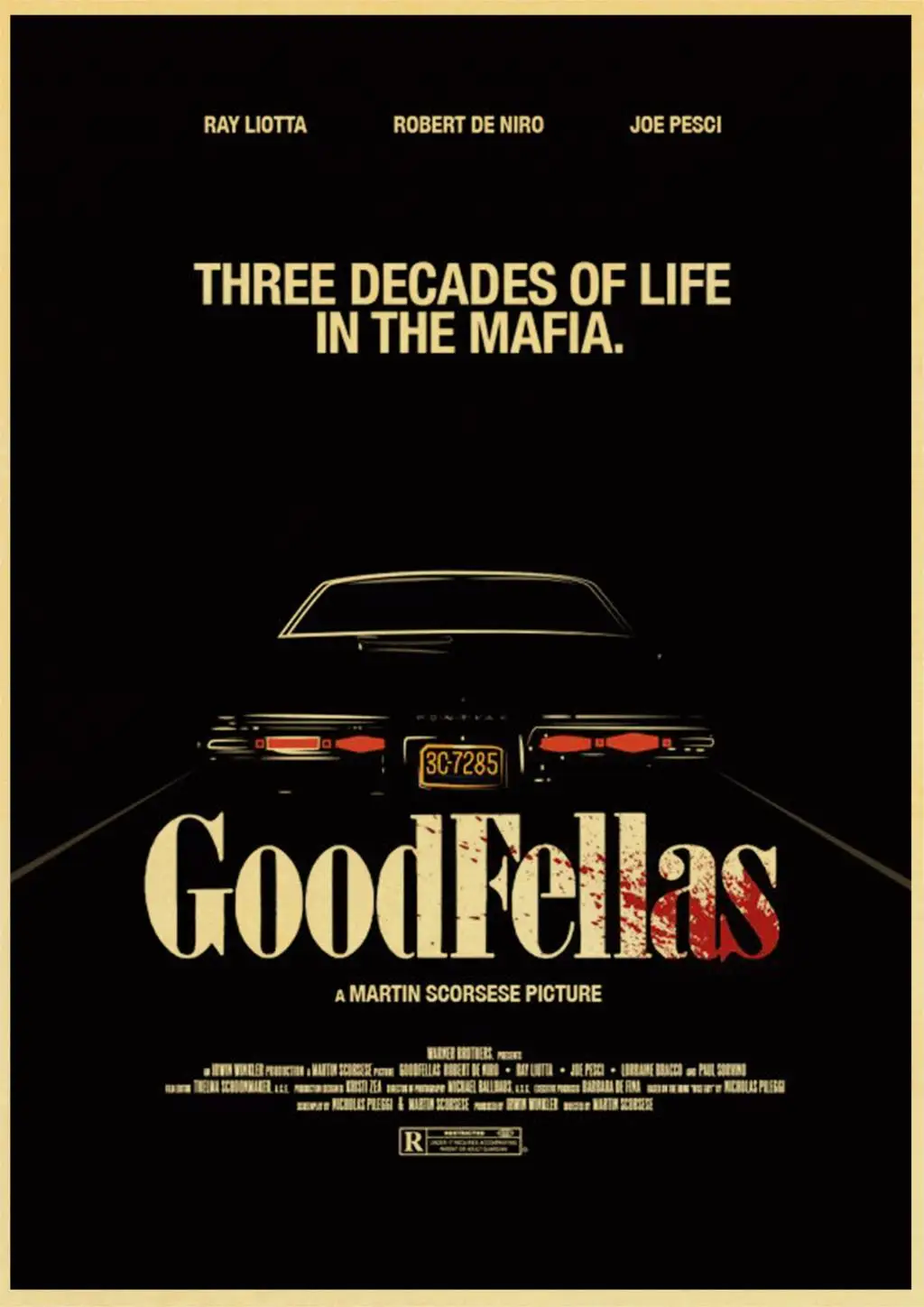 Постер из фильма Goodfellas ретро постер печатает Высокое качество наклейки на стену для гостиной украшения дома