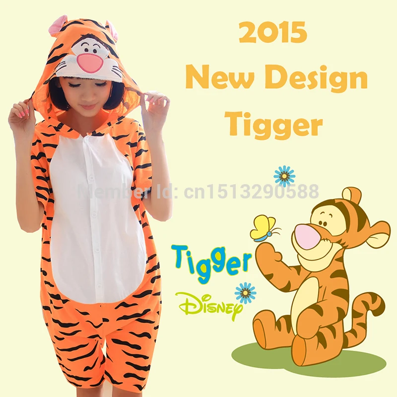 Cartoon Jumping Tigger Kigurumi Cosplay Costume Adult //kid Unisex Pajamas