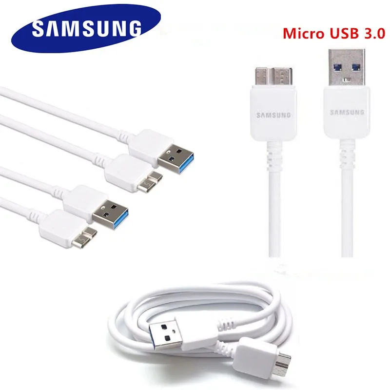 

Original Samsung Micro USB 3.0 Data Cable Charger for Samsung Galaxy Note 3 S5 1.5M White Black