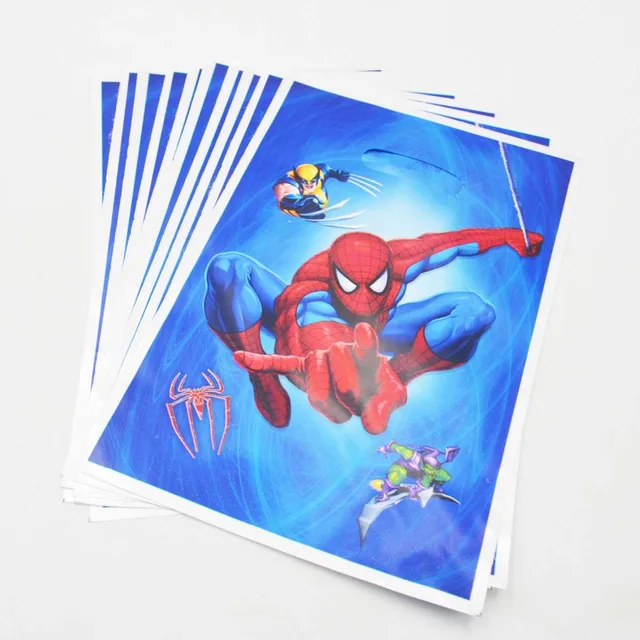 Bolsa de regalo de Spiderman, bolsa de caramelos/Botín con temática de dibujos animados para fiestas, eventos, decoración de cumpleaños, suministros para fiestas, 10 Uds.
