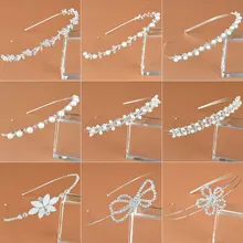 Модная женская обувь со стразами; Cristal Cabeca Bandagem No Cabeca Coroa Tiara De Noiva De Cabelo Acessorios