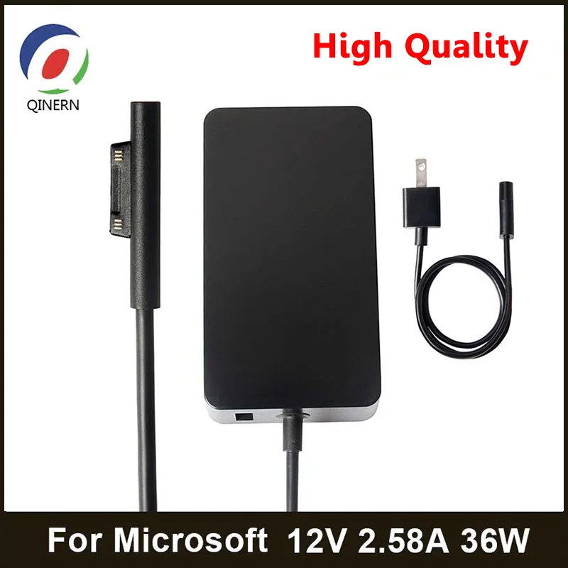 QINERN 12V 2.58A 36W AC Adapter Charger For Microsoft Surface Pro4 Pro3 Laptop Adapter  EU US UK 
