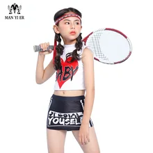 Детские купальные костюмы с высоким воротником, новинка года, короткие брюки-кюлоты для девочек, милый купальник из двух предметов с буквенным принтом, Раздельный купальник для девочек